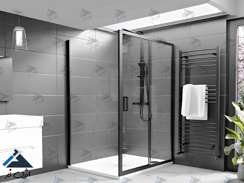 کابین دوش شیشه ای دور دوش شیشه ای
