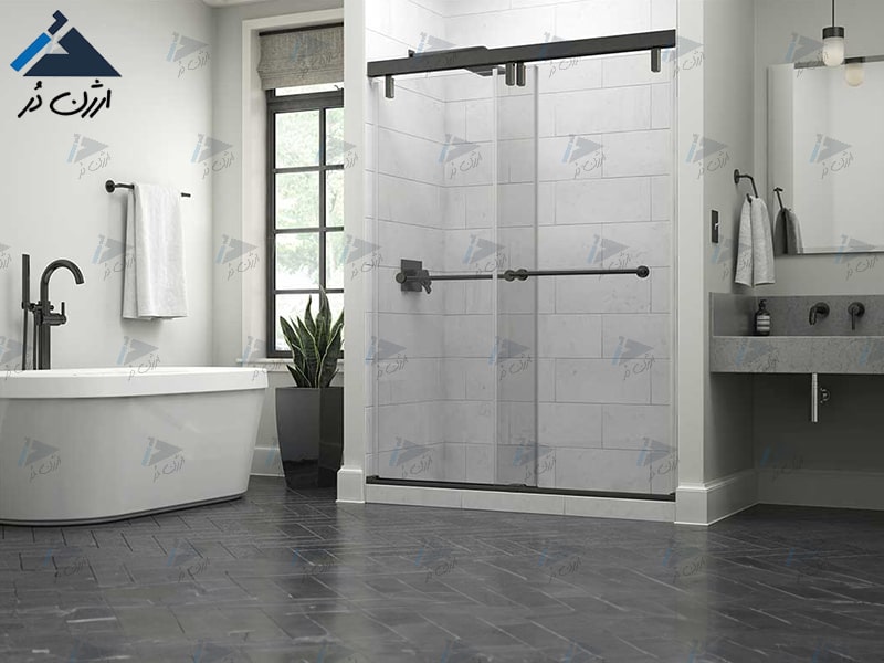 کابین دوش شیشه ای دور دوش شیشه ای