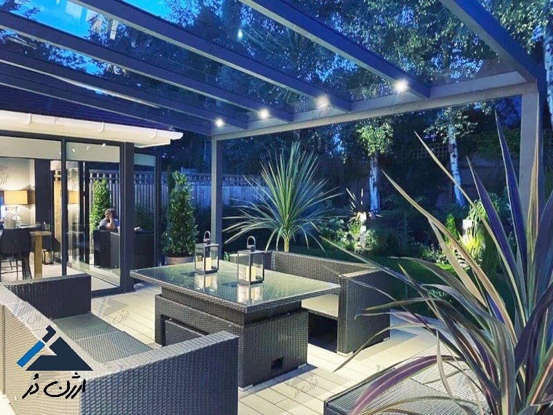 سقف شیشه ای نورگیر شیشه ای