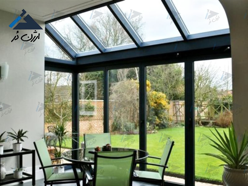 سقف شیشه ای نورگیر شیشه ای