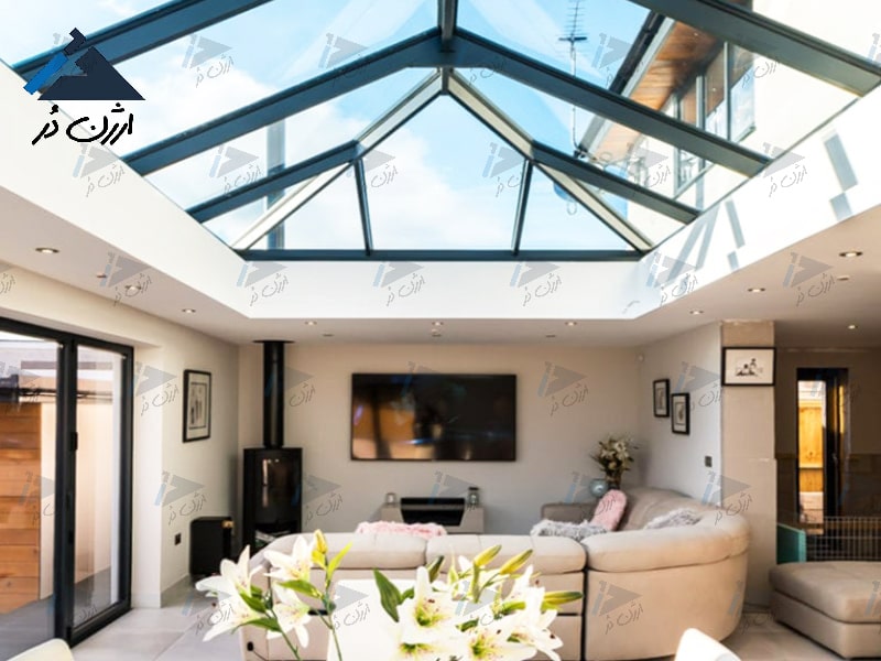 سقف شیشه ای نورگیر شیشه ای