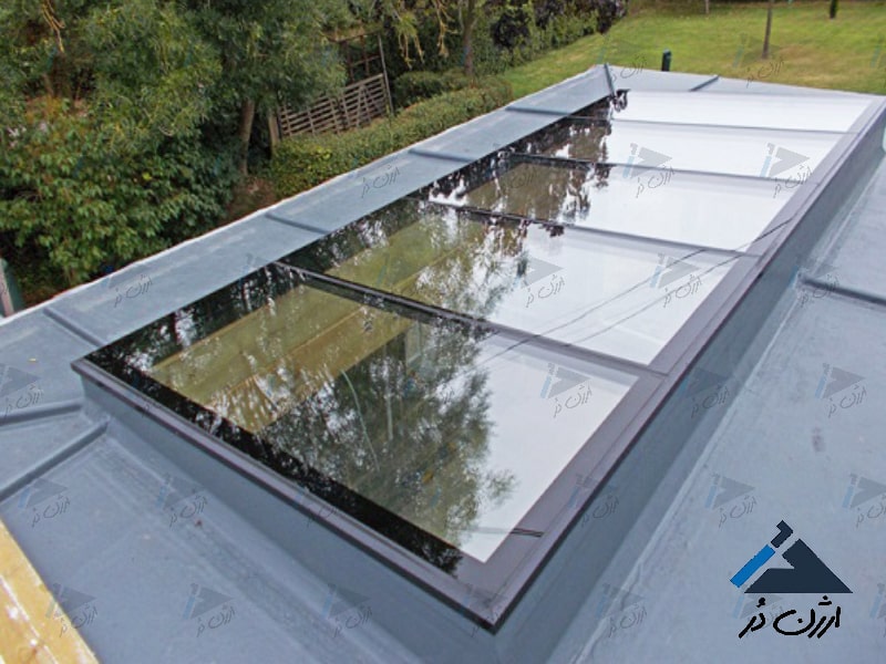 سقف شیشه ای نورگیر شیشه ای