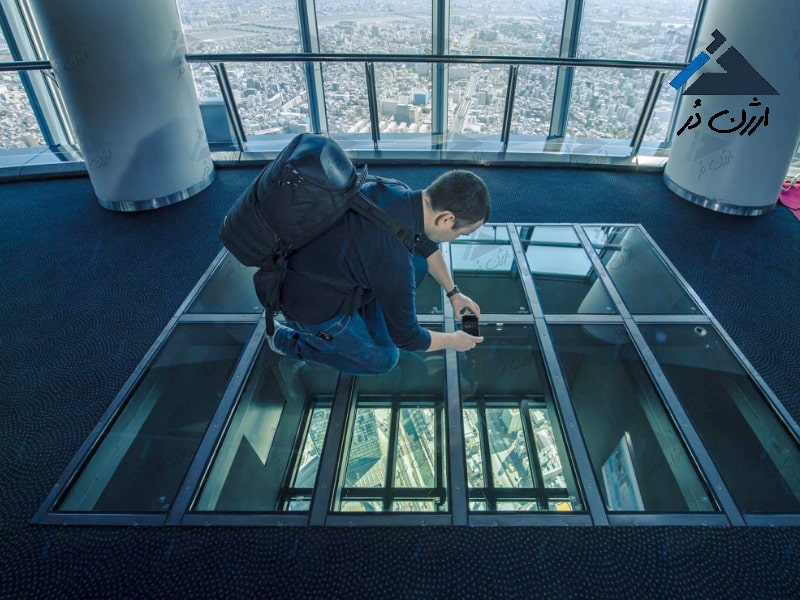 کف شیشه ای کفپوش شیشه ای