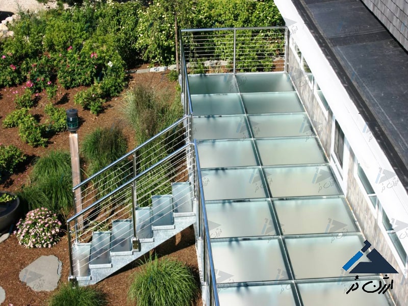 کف شیشه ای کفپوش شیشه ای