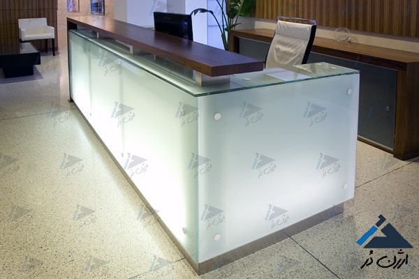 پیشخوان شیشه ای