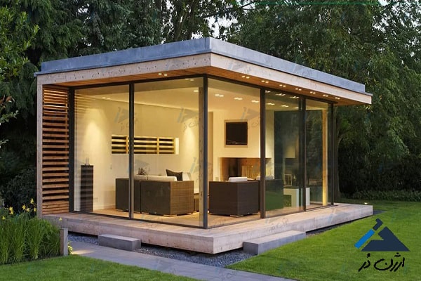 شیشه برای روف گاردن