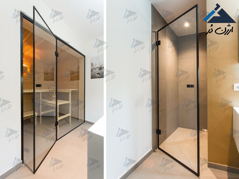 درب شیشه ای لولایی