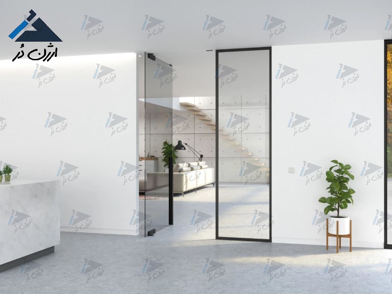 درب شیشه ای لولایی