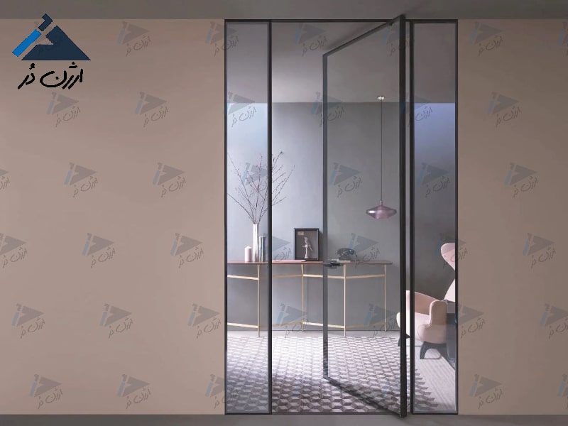 درب شیشه ای لولایی