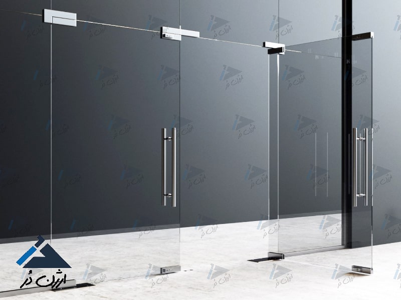 درب شیشه ای لولایی