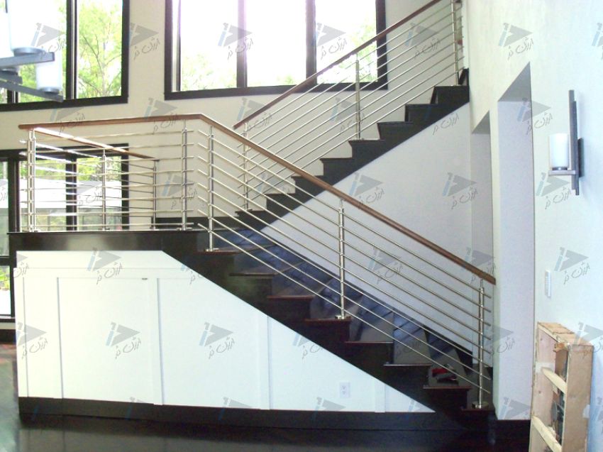 نرده استیل راه پله نرده استیل راه پله