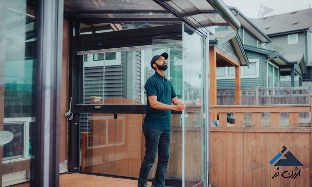 بالکن شیشه ای شیشه بالکن