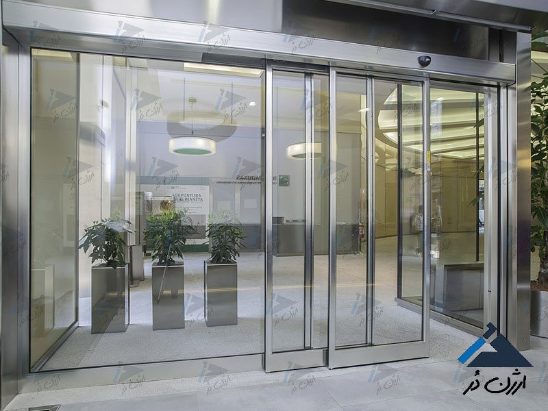 درب اتوماتیک تلسکوپی شیشه ای