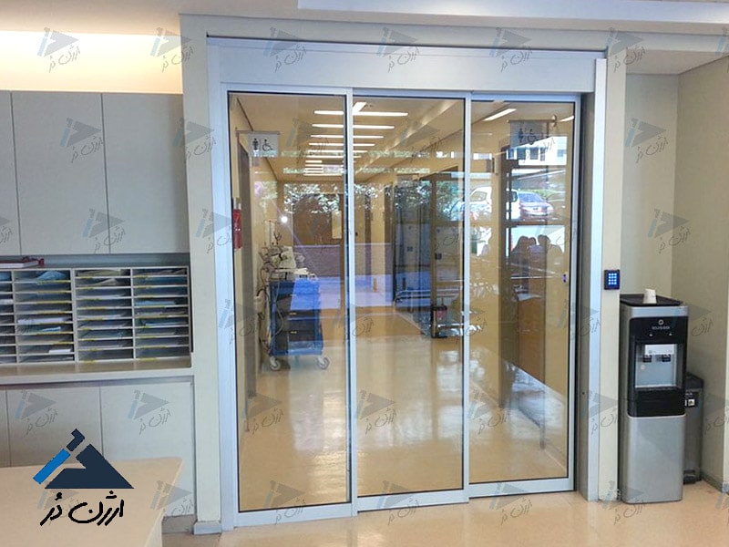 درب اتوماتیک شیشه ای تلسکوپی