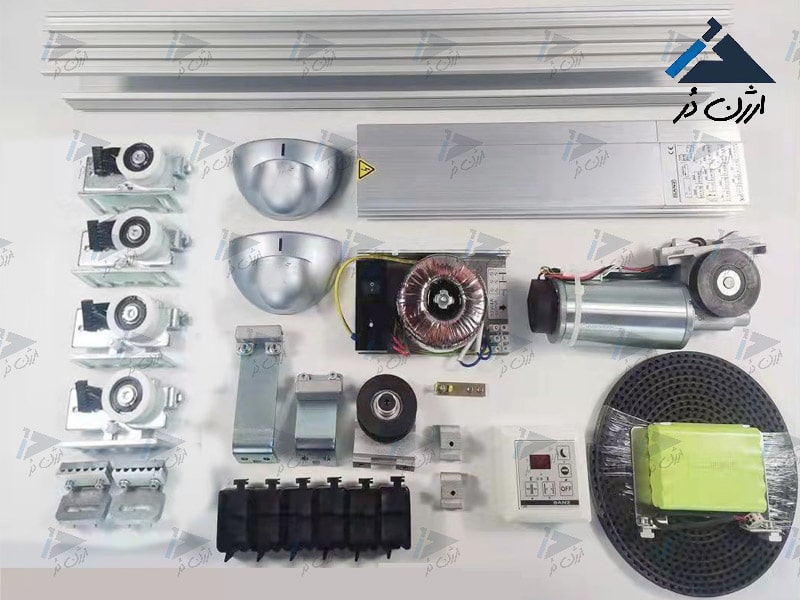 درب اتوماتیک شیشه ای تلسکوپی