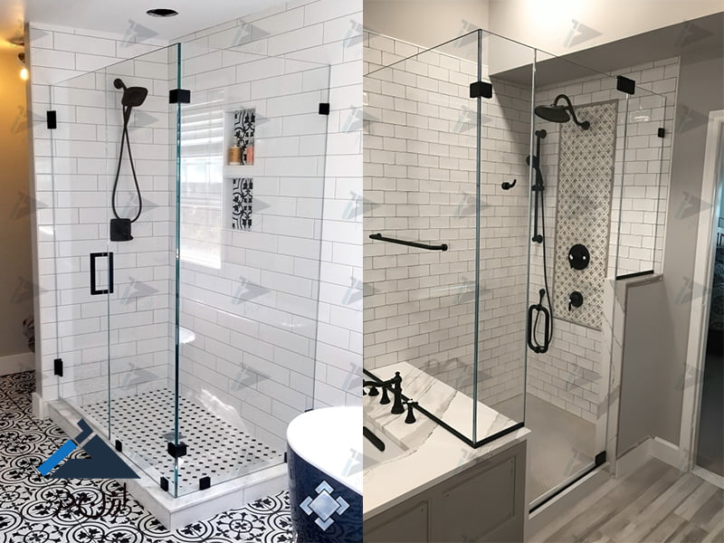 درب حمام شیشه ای