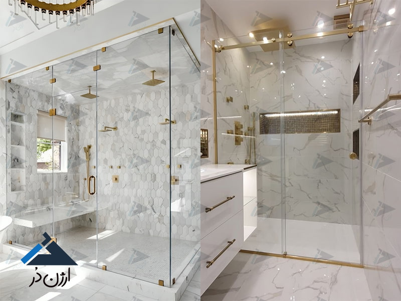 شیشه حمام فریملس 